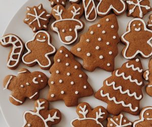 gingerbread biscuit decorated