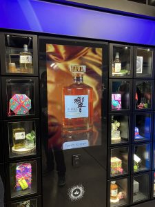 Bright Blue high end retail vending machine